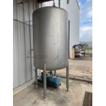 Stainless Steel Tank, elevated, with Marathon Motor and Roth Turbine Pump unit.