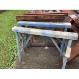 Lot of 4 Saw Horses. See photo.