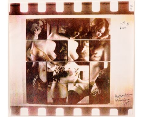 Robert Heinecken (1931-2006)"Autoeroticism" 3M Color Print.Pencil signed, dated and titled in lower right portion of the imag