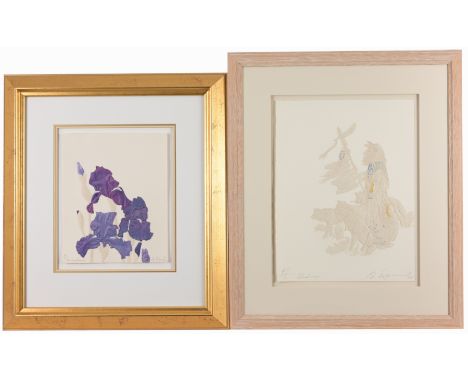 (2) Ed Morgan (American, 1934 - 2014)Pencil signed, dated, numbered and titled lower margins.(L) "The Courtesons" - 1992 (4/3