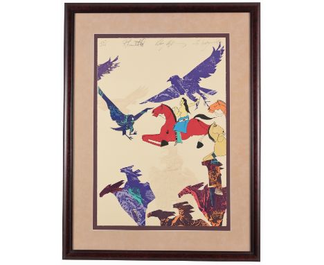Ed Morgan (American, 1934 - 2014)Offset Print Collaboration. Pencil signed, titled and numbered (15/300) upper margin.Collabo