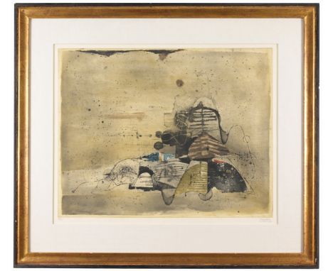 Johnny Friedlander (Polish/French 1912 - 1992)"Collines IV" - 1964Pencil signed and numbered (38/95) lower margin. Etching an