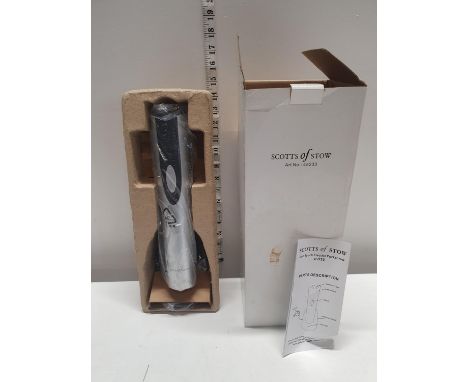 A boxed Scotts of Stow one touch electric corkscrew 