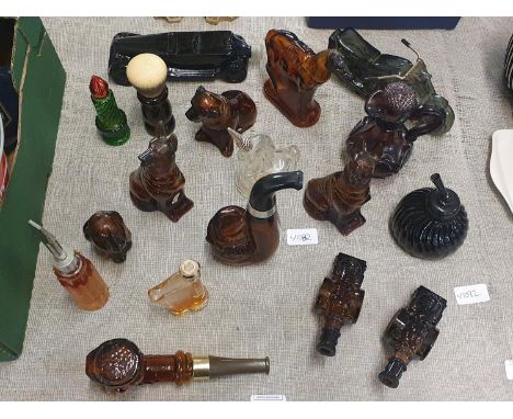 A large job lot of vintage Avon perfume bottles (empty), shipping unavailable 