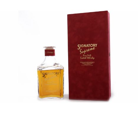 SIGNATORY SUPREMEBlended Malt Scotch WhiskyA combination of 104 different malt whiskies finished in a sherry cask for 6 month