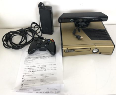 An XBox 360 console and controller 