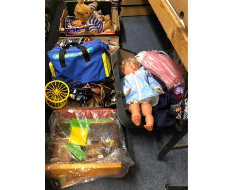 An Action Man doll, assorted accessories and various other toys (qty) 