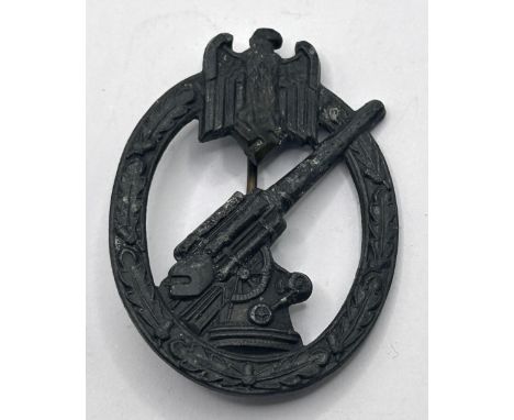 A German Third Reich Heer Flak badge, unmarked, probably made by C E Juncker, Berlin  Provenance: Purchased by the owner in 2