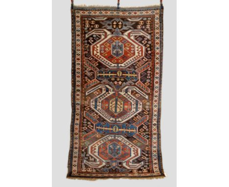 Good Lenkoran long rug, Talish area, south east Caucasus, late 19th/early 20th century, 9ft. 3in. x 4ft. 9in. 2.82m. x 1.45m.