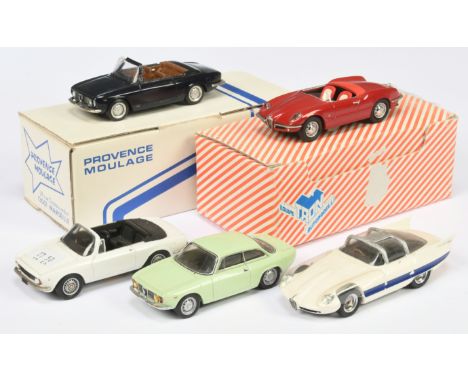 Provence Moulage, Firenze &amp; others, 1/43rd Alfa Romeo Cars. To include Provence Moulage Giulia GTC - Dark Blue (windscree