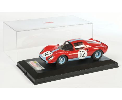 MG Model Plus (Italy) MG18.37B 1/18th Ferrari Dino 206S - Coupe - Red, racing number 12, 1000KM Spa Francorchamps 66 Team Mar