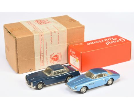 Enco Models &amp; Mikansue pair of White Metal Cars comprising of (1) No. 53 Facel Vega - blue and (2) No. 2A Ferrari Superfa