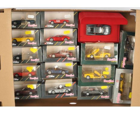 Detail Cars 1/43rd. mixed group of sports cars. To include 143 Ferrari 512 TR Spyder - Silver, 211 Chevrolet Corvette ZR1 Cab