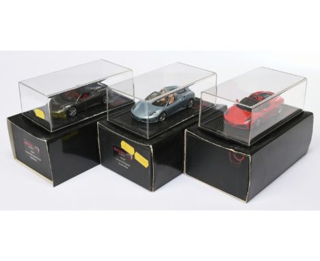 Red Line 1/43rd Group of 3x Ferrari road cars. Comprising RL046 Ferrari 430 Spyder - Red, RL047 Ferrari 430 Spyder - Metallic