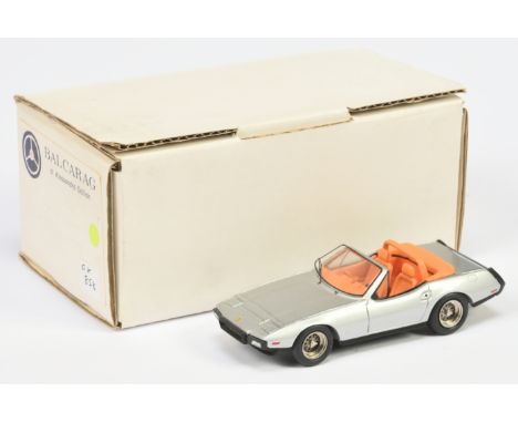 Balcarag 1/43rd No.3 Ferrari Spider Nari - Silver 1974, real car owned by Steve McQueen, windscreen surround &amp; 1x windscr