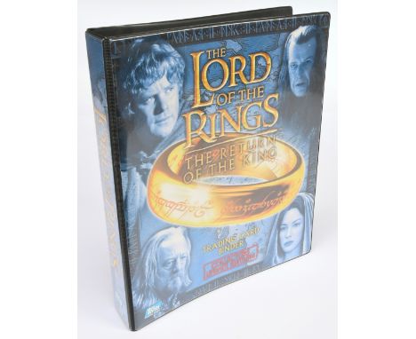 Complete set of Lord of the Rings Trading Cards which also includes promo cards and one signed card (see photo).&nbsp;