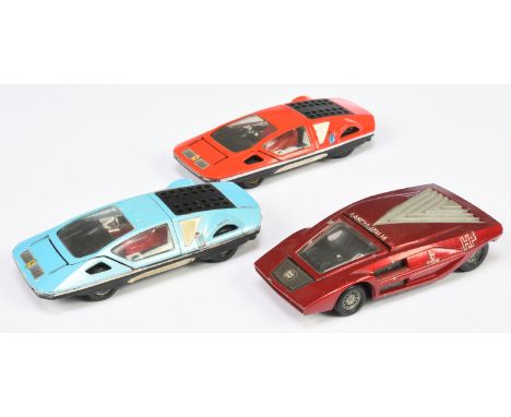 Mercury (1/32nd Scale) group of Cars to include Ferrari Pininfarina Modulo and others (see photo). Conditions are Good to Exc