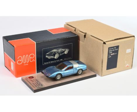 AMR 1/43rd Ferrari P6 - Metallic Blue - Salon de Turin 1968, ltd edition with certificated display plinth No.76 of 500 produc