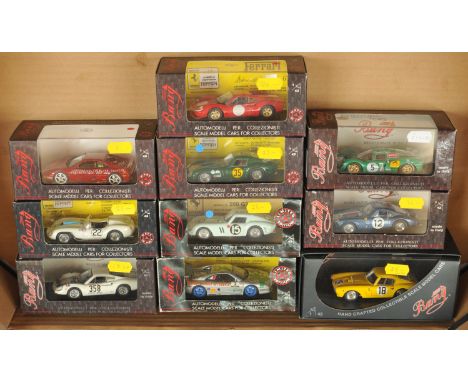 Bang 1/43rd. Mixed group of Ferrari Competition Cars. To include 7166 Dino 246 GT - Red (American Races), 9801 355 Challenge 