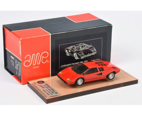 AMR 1108 1/43rd Lamborghini Countach 1975 - Red, has been on display &amp; requires some cleaning, missing windscreen wiper, 