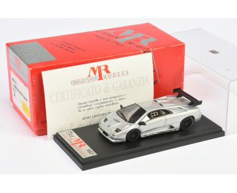 MR Collection 1/43rd MR127C Lamborghini Diablo GT2 - Silver 1998, ltd edition with certificate No.231 of 499 produced &amp; n