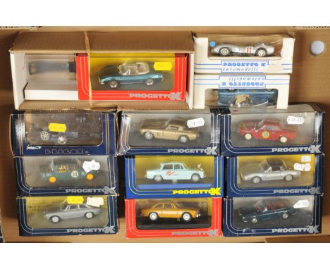 Progetto K 1/43rd. Mixed group of cars. To include 074 Alfa Romeo Giulia GTC Spyder - Teal Blue, 40th Anniversary Giulia Supe