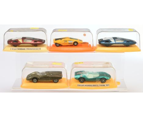 Pilen (Spain) group of Cars to include No. M327 Modulo Pininfarina - purple, cream interior, white engine cover and others (s