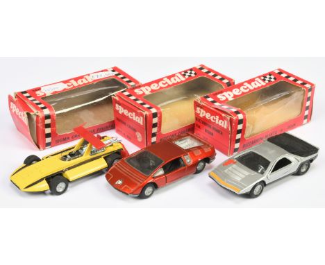 Mercury (Special) group of Cars to include No. 305 Bizzarrini Manta "Ital" - bronze/orange, black interior and others (see ph