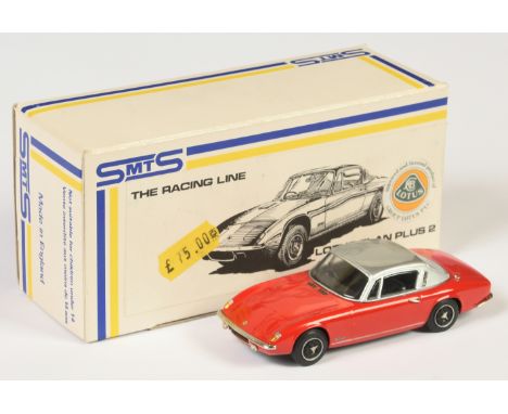 SMTS 1/43rd RL16 Lotus Elan Plus 2 - Silver over Red. Both windscreen wipers missing. Conditions: Near Mint to Mint with Exce