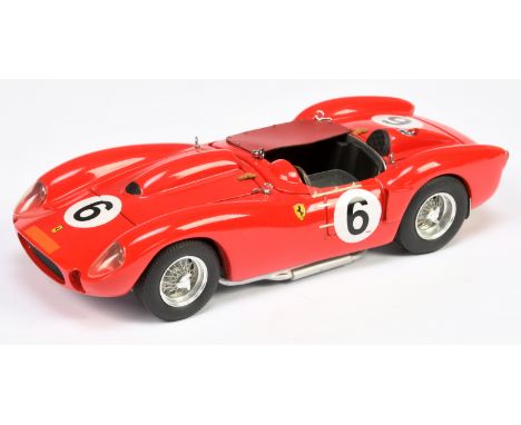 MDS Racing - Resin 1/18th Ferrari 250 TR Prototype 58/59 - Red, racing no.6, Nurburgring 1958, windscreen is missing, 1x exha
