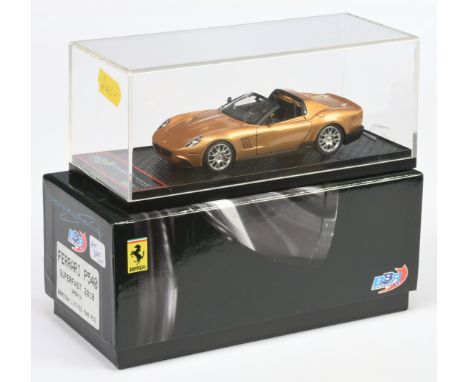 BBR C32A 1/43rd Ferrari P540 Superfast Aperta - Metallic Gold 2010, ltd edition No. 369 0f 540 produced - numbered display ca