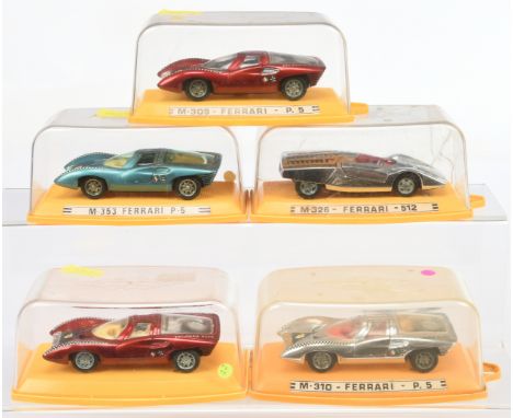 Pilen (Spain) group of Ferrari's to include No. M326 Ferrari 512 - Chrome, red interior, cast wheels and others (see photo)&g