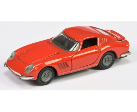 Edil Toys (Italy) No.9 Ferrari 275 - red, black base and interior, cast hubs. Condition is generally Excellent to Excellent P