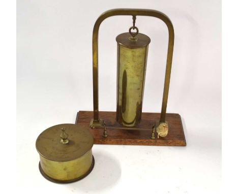 First World War piece of trench art, box made from shell casing inscribed "Trinkets, Baghdad 1919 to Insky of Happy Memories 