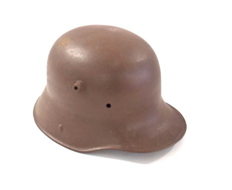 First World War Imperial German M1918 steel Stahlhelm helmet shell (a/f)