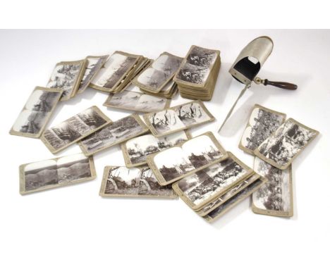 Large quantity of First World War stereograph images and viewer (a/f)