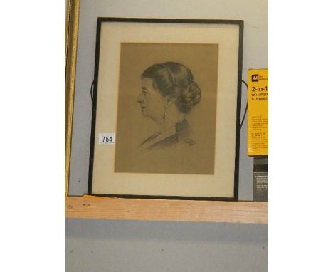 A framed and glazed portrait of a lady.&nbsp; COLLECT ONLY.