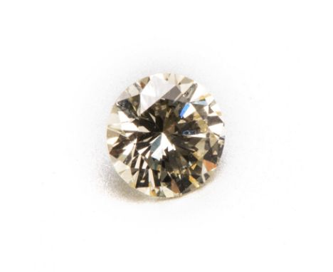 AN UNMOUNTED ROUND BRILLIANT-CUT DIAMOND weighing 0.65cts.   Accompanied by a G.I.A. Report, no. 6241174607, stating it to be