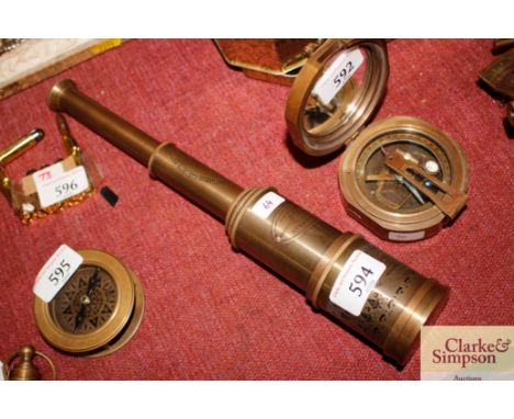 A brass marine style telescope 
