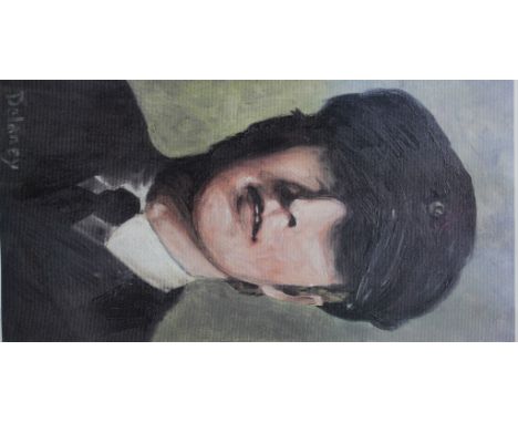 Arthur Delaney, limited print,  PORTRAIT OF JOHN LENNON Framed and mounted 52cm x 28cm