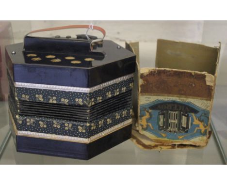 A Viceroy accordion or squeeze box in original carry case 