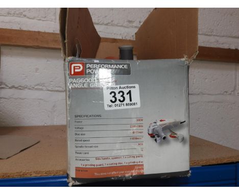 Boxed Performance Power Angle Grinder 