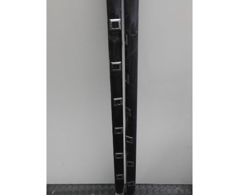2x Black Roller Blinds - 47x 59" 