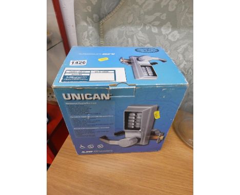 Boxed Unican Mechanical Push Button Lock 