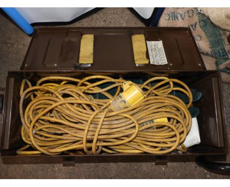 Ammunition Box and Contents - 110v Extension Leads 