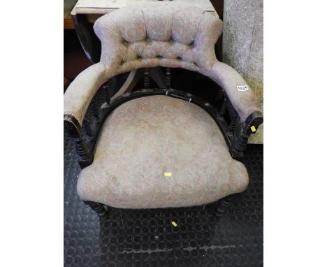 Button Back Tub Chair for Restoration 