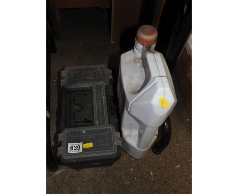 Toolbox and Contents - Tools and Engine Oil 