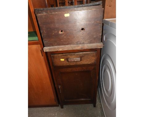 Vintage Wooden Storage Box and Pot Cupboard 