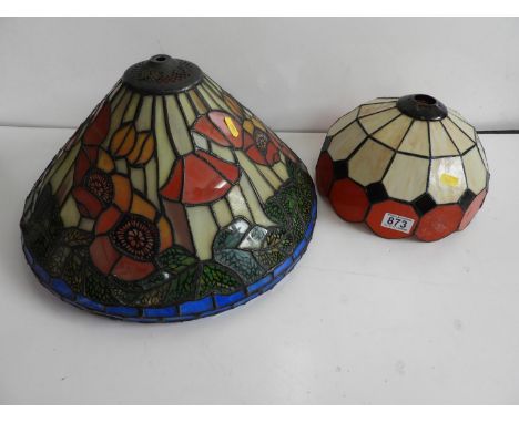 2x Vintage Tiffany Style Light Shades 