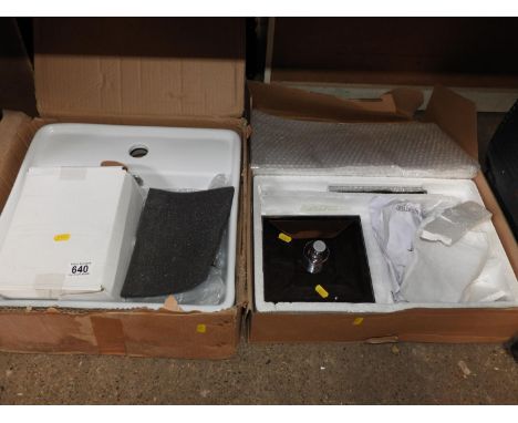 New Wash Basin and Boxed New Shower Head 